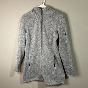 LL Bean Women's Fleece Full Zip Light Grey Size Small Regular